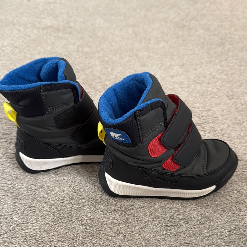 Sorel toddler boy snow boots. In great condition!